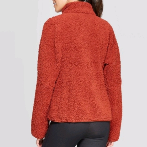 Champion C9 Fleece Jacket rust colored XS - Picture 2 of 2